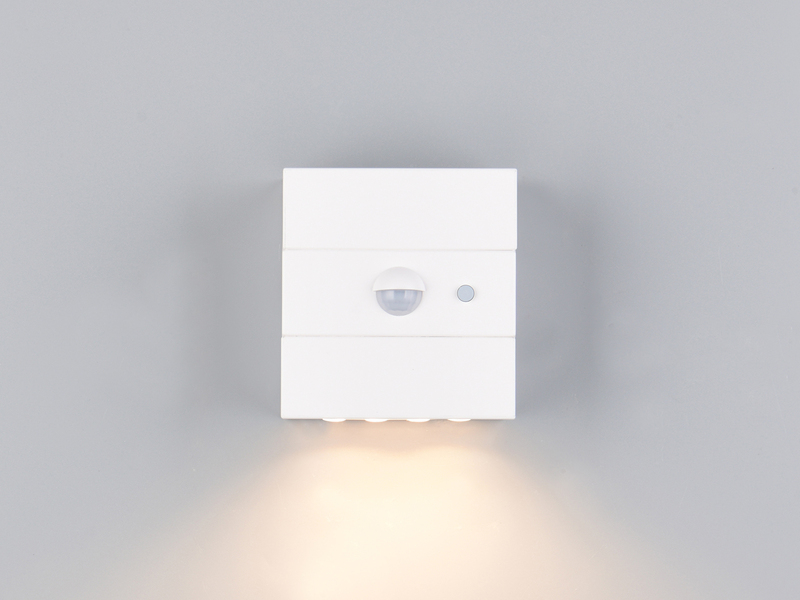 Solar Wandleuchte TALCA außen mit Bewegungsmelder, Licht drehbar, IP65, B: 9cm