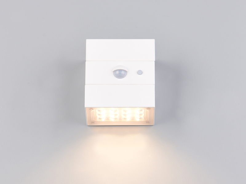 Solar Wandleuchte TALCA außen mit Bewegungsmelder, Licht drehbar, IP65, B: 9cm