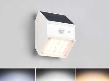 Solar Wandleuchte TALCA außen mit Bewegungsmelder, Licht drehbar, IP65, B: 9cm