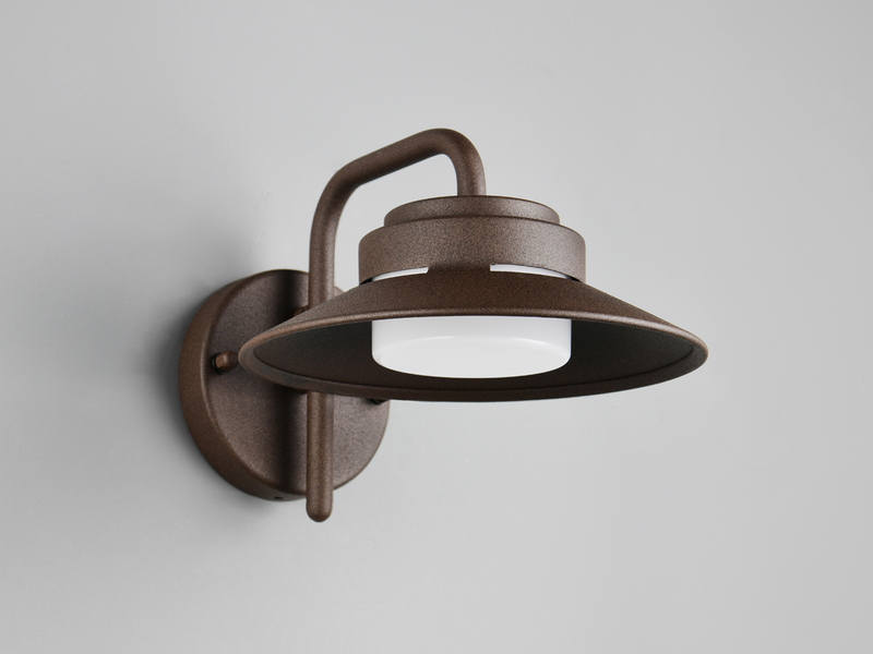 LED Außenwandleuchte Laterne in Rostoptik, Salzluft resistent, Höhe 16,5cm