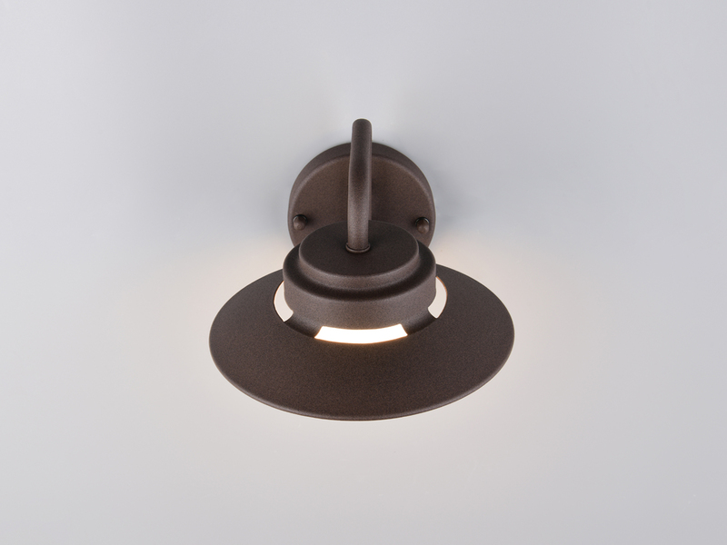 LED Außenwandleuchte Laterne in Rostoptik, Salzluft resistent, Höhe 16,5cm