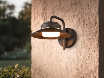 LED Außenwandleuchte Laterne in Rostoptik, Salzluft resistent, Höhe 16,5cm