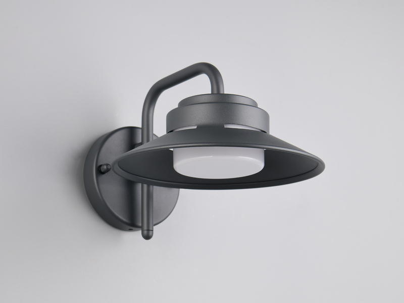 LED Außenwandleuchte Laterne in Anthrazit, Salzluft resistent, Höhe 16,5cm