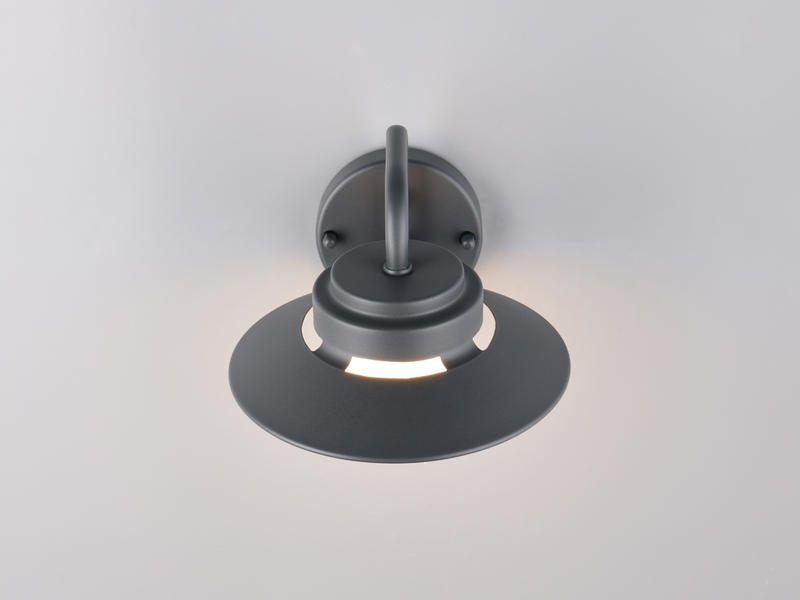 LED Außenwandleuchte Laterne in Anthrazit, Salzluft resistent, Höhe 16,5cm