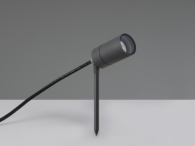 Schwenkbarer Gartenstrahler PURUS mit Erdspieß & 2 Meter Anschlusskabel Ø 5cm