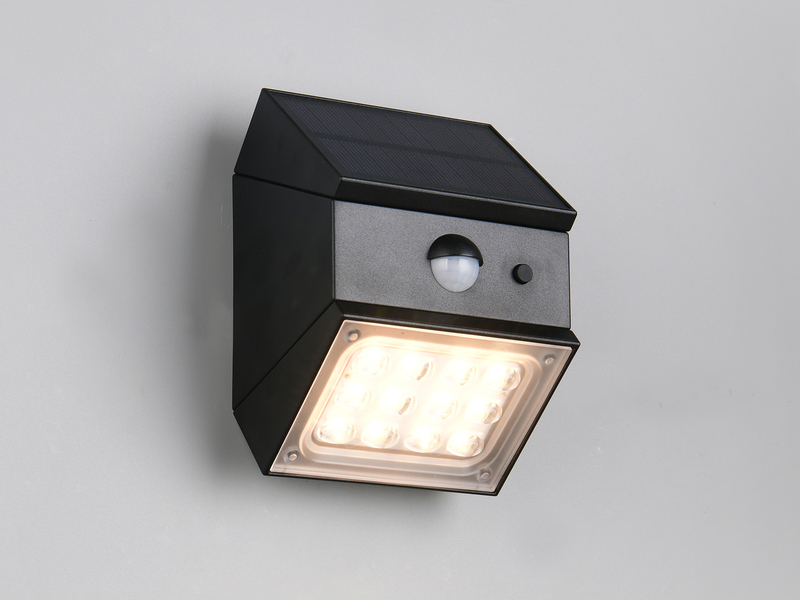 Solar Wandleuchte TALCA außen mit Bewegungsmelder, Licht drehbar, IP65, B: 9cm