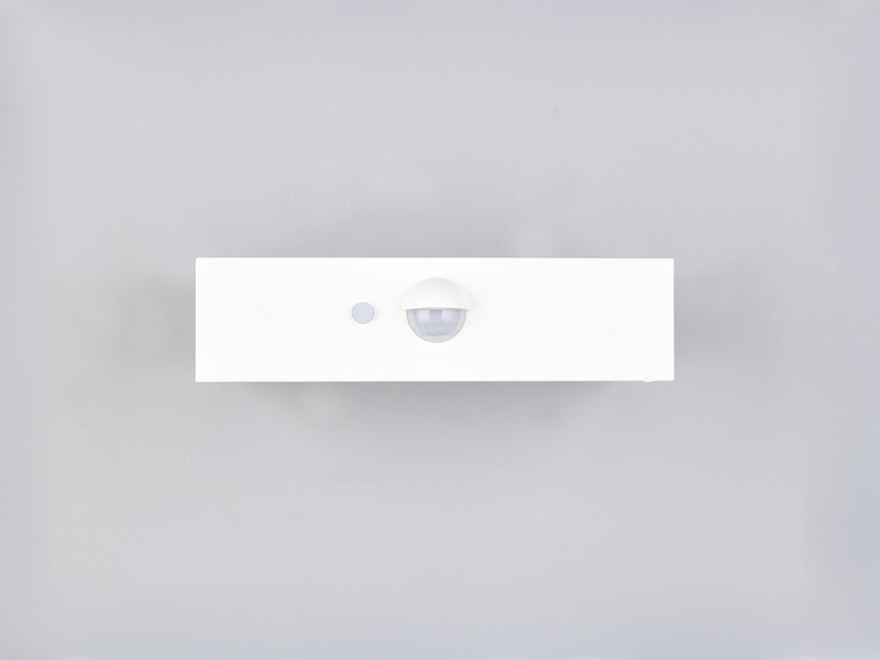 Solar Wandleuchte ELVAS außen mit Bewegungsmelder für Balkon, wetterfest, B 14cm