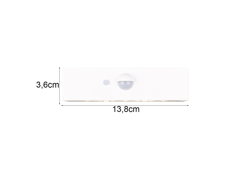 2er-Set Solar Wandleuchte außen mit Bewegungsmelder für Balkon wetterfest B 14cm