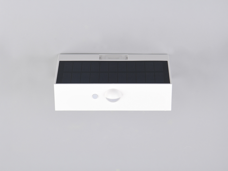 2er-Set Solar Wandleuchte außen mit Bewegungsmelder für Balkon wetterfest B 14cm