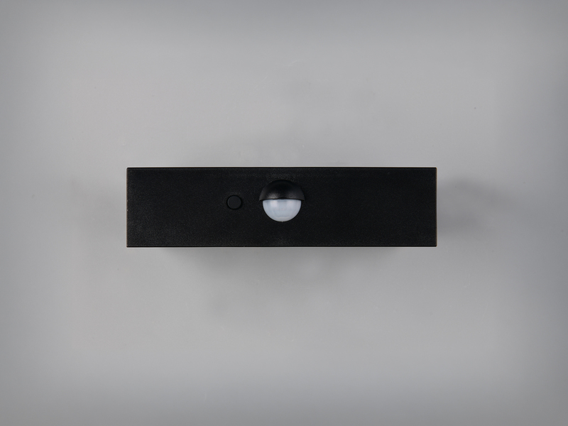 2er-Set Solar Wandleuchte außen mit Bewegungsmelder für Balkon wetterfest B 14cm