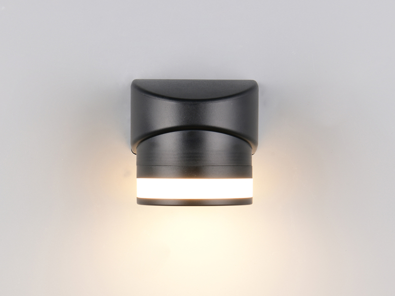 LED Außenwandleuchte CUSCO Downlight in Schwarz, Höhe 10cm