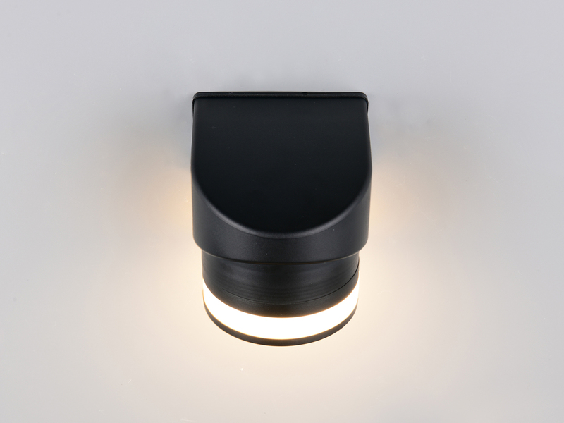 LED Außenwandleuchte CUSCO Downlight in Schwarz, Höhe 10cm