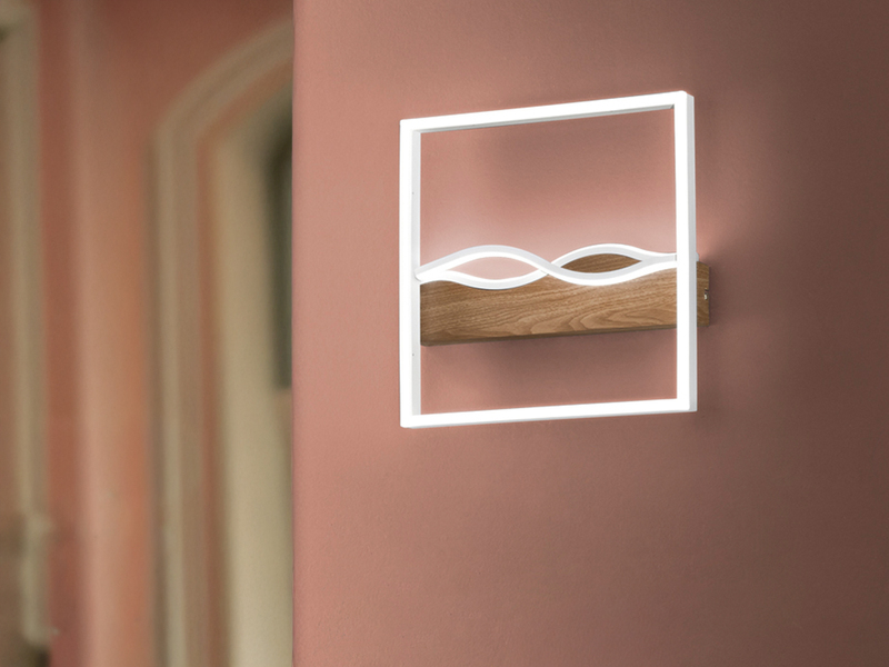 LED Deckenleuchte und Wandleuchte HAWAII in Weiß, 3 Lichtfarben, 40x40cm