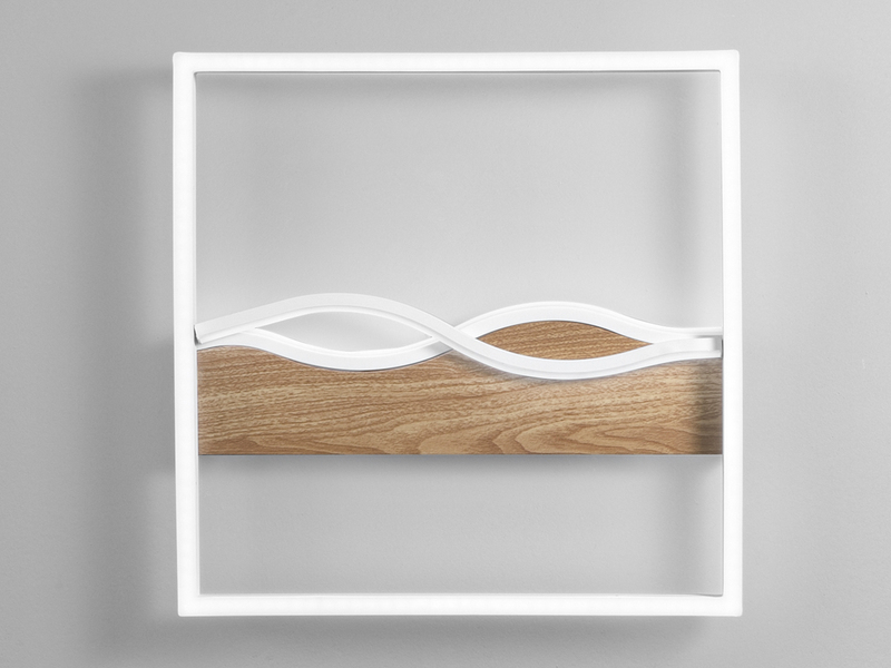 LED Deckenleuchte und Wandleuchte HAWAII in Weiß, 3 Lichtfarben, 40x40cm