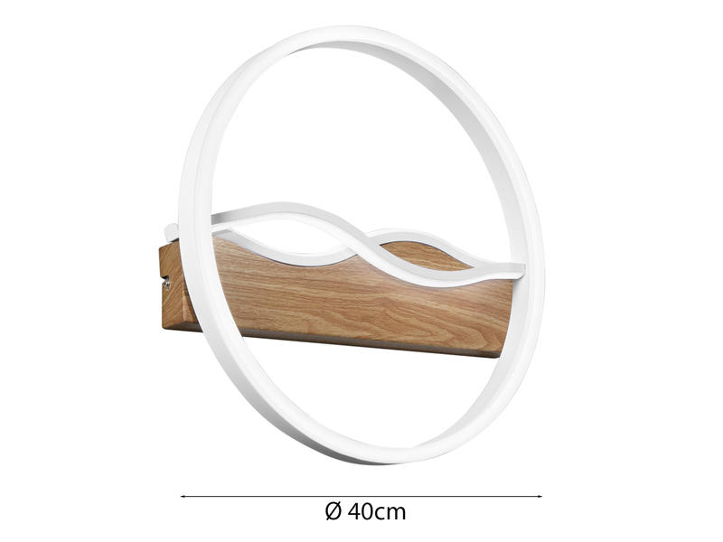 LED Deckenleuchte und Wandleuchte HAWAII in Weiß, 3 Lichtfarben, Ø 40cm