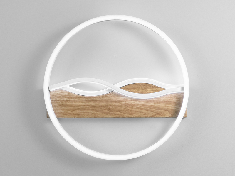 LED Deckenleuchte und Wandleuchte HAWAII in Weiß, 3 Lichtfarben, Ø 40cm