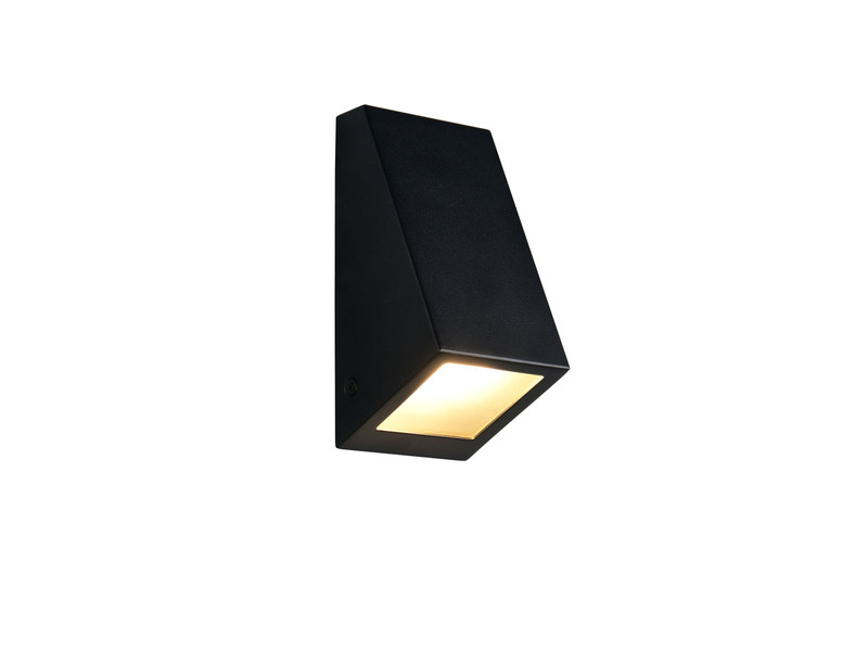 LED Außenwandleuchte Downlight Schwarz für Fassadenbeleuchtung, Höhe 14,5cm