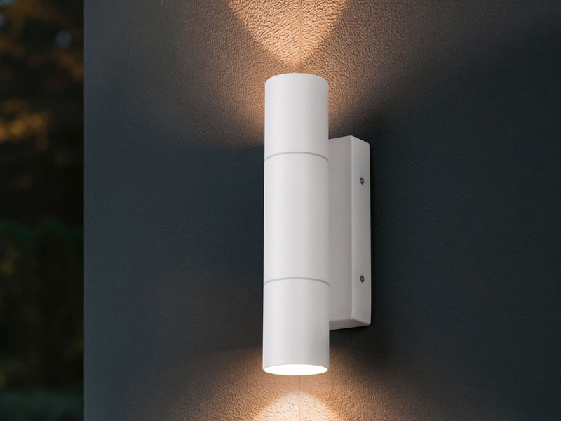 Außenwandleuchte YAMUNA Up and Down Weiß, Höhe 23cm
