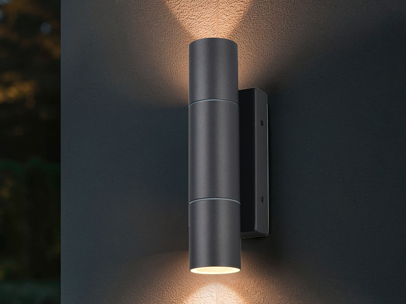 Außenwandleuchte YAMUNA Up and Down Anthrazit, Höhe 23cm