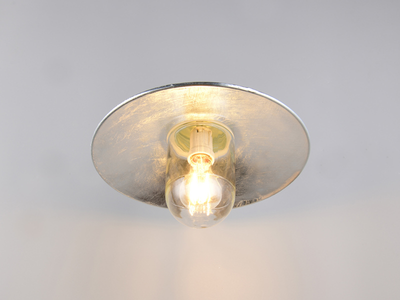 LED Außenwandleuchte aus Metall feuerverzinkt, Salzluft resistent, Höhe 26cm