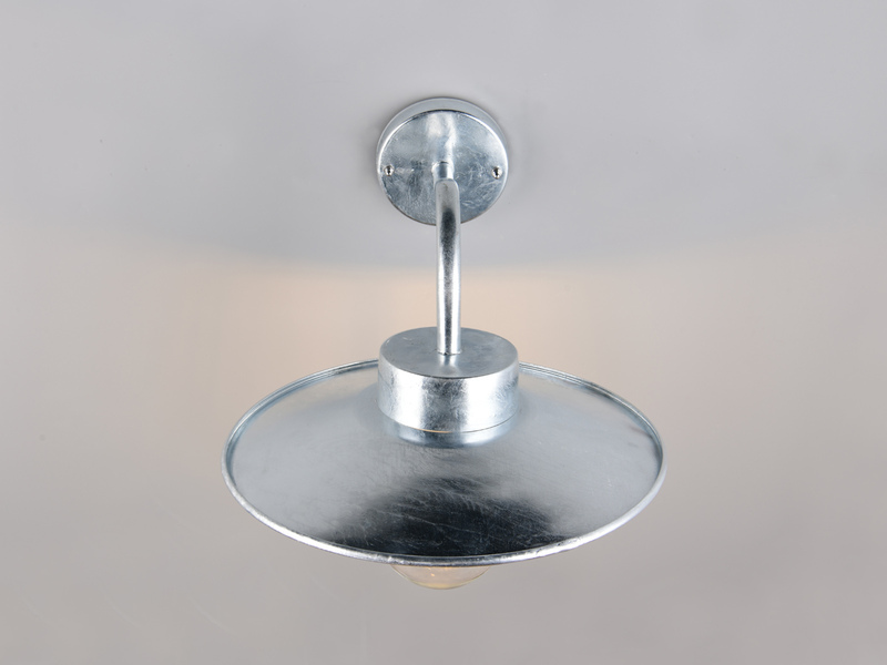 LED Außenwandleuchte aus Metall feuerverzinkt, Salzluft resistent, Höhe 26cm