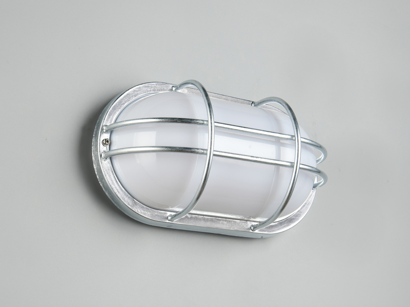 LED Außenwandleuchte aus Metall feuerverzinkt, Salzluft resistent, Breite 26cm