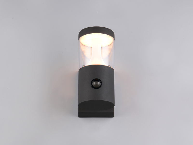 LED Außenwandleuchte mit Bewegungsmelder TAGUS Reihenschaltung geeignet H: 24cm