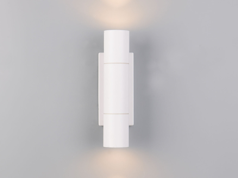 LED Außenwandleuchte Up and Down Weiß, Höhe 23cm