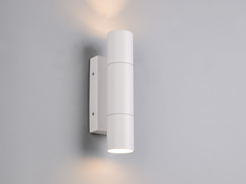 LED Außenwandleuchte Up and Down Weiß, Höhe 23cm