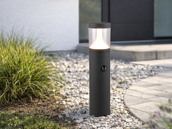 Pollerleuchte mit Bewegungsmelder TAGUS zur Reihenschaltung geeignet, Höhe 50cm