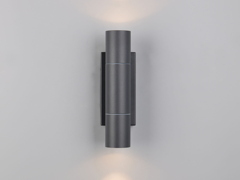 LED Außenwandleuchte Up and Down Anthrazit, Höhe 23cm