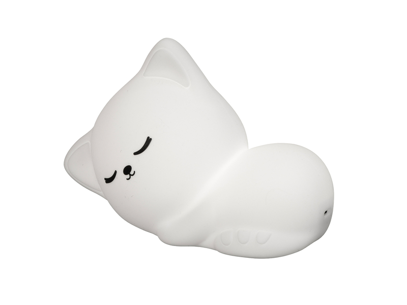 Nachtlicht MIA dimmbar, per USB aufladbar, Weiß mit Farbwechsel, Höhe 11cm