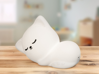 Nachtlicht MIA dimmbar, per USB aufladbar, Weiß mit Farbwechsel, Höhe 11cm