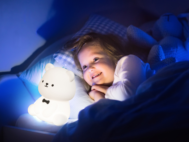 Nachtlicht KARL dimmbar, per USB aufladbar, mit Timer & Farbwechsel, Höhe 13cm