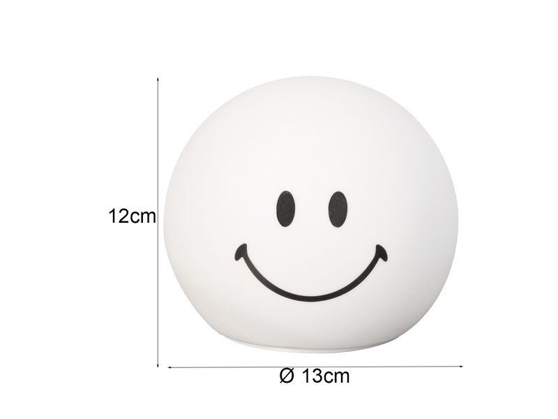 Nachtlicht GLOWMOJI, dimmbar, per USB aufladbar mit Timer & Farbwechsel, H 12cm