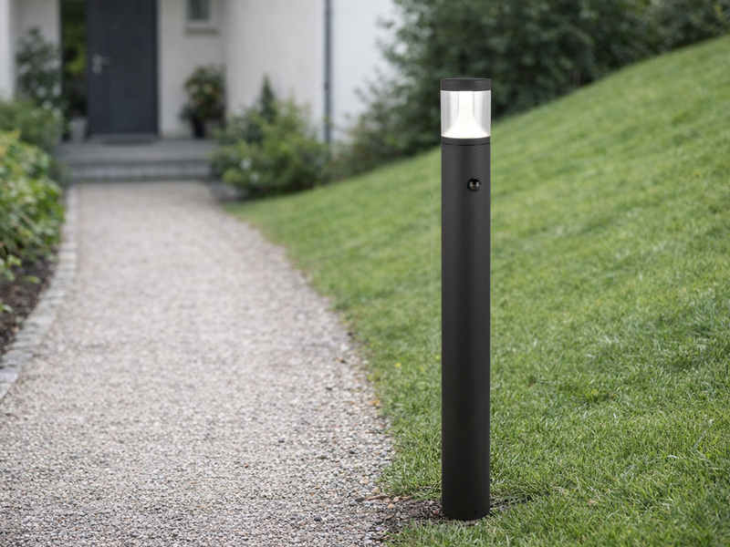 2er Set LED Wegeleuchten mit Bewegungsmelder zur Reihenschaltung, Höhe 100cm