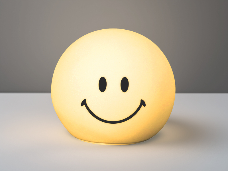 Nachtlicht GLOWMOJI, dimmbar, per USB aufladbar mit Timer & Farbwechsel, H 12cm