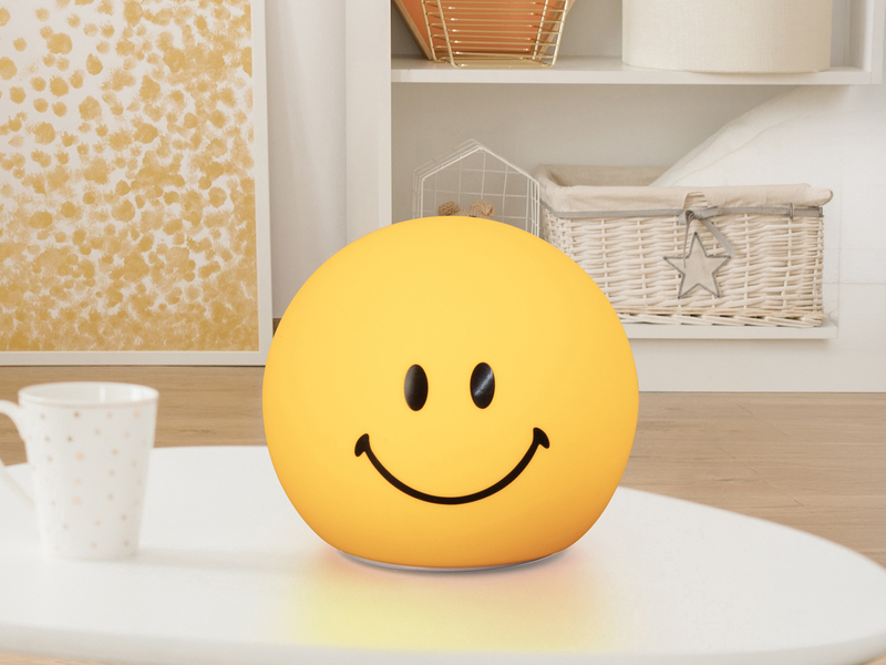 Nachtlicht GLOWMOJI, dimmbar, per USB aufladbar mit Timer & Farbwechsel, H 12cm