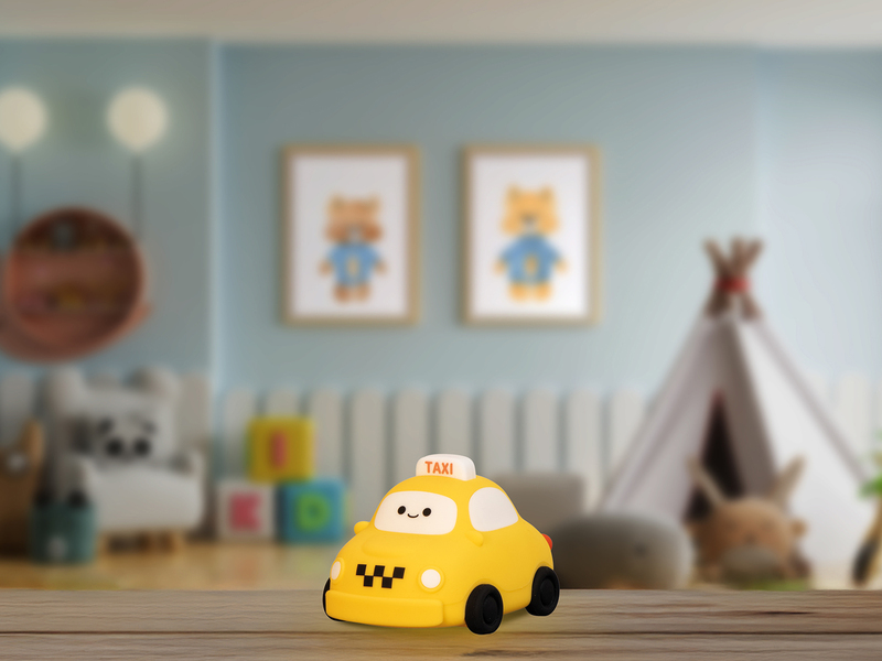 Nachtlicht FARES dimmbar per USB aufladbar, mit Timer, H: 8cm