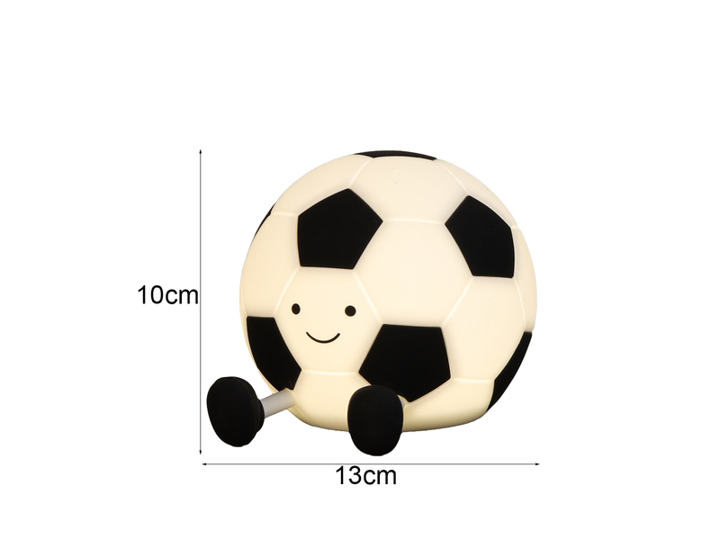 Nachtlicht KALLE Fußball Lampe dimmbar per USB aufladbar, mit Timer,  H: 10m