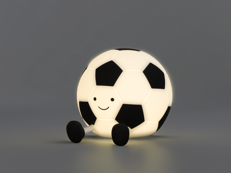 Nachtlicht KALLE Fußball Lampe dimmbar per USB aufladbar, mit Timer,  H: 10m