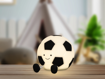 Nachtlicht KALLE Fußball Lampe dimmbar per USB aufladbar, mit Timer,  H: 10m