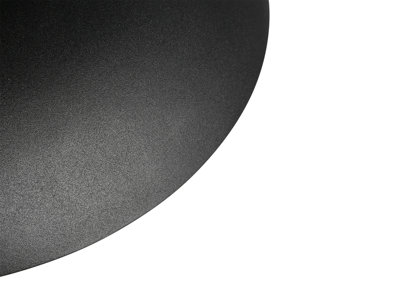 Kleine LED Pendelleuchte skandinavisch mit Metall Lampenschirm Schwarz Ø 25cm