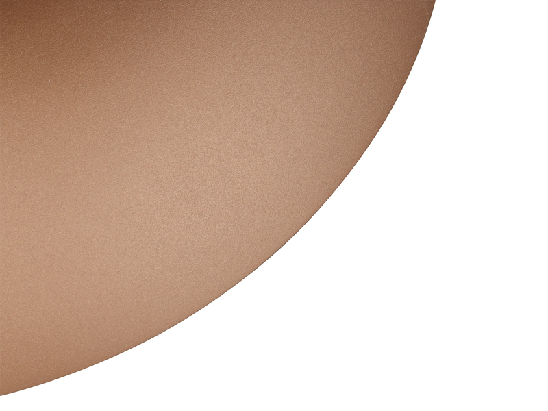 Kleine LED Pendelleuchte skandinavisch mit Metall Lampenschirm Grau Braun Ø 25cm