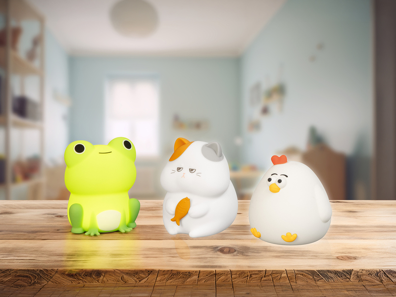 Nachtlicht GERD dimmbar per USB aufladbar, mit Farbwechsel & Timer, Höhe 12cm