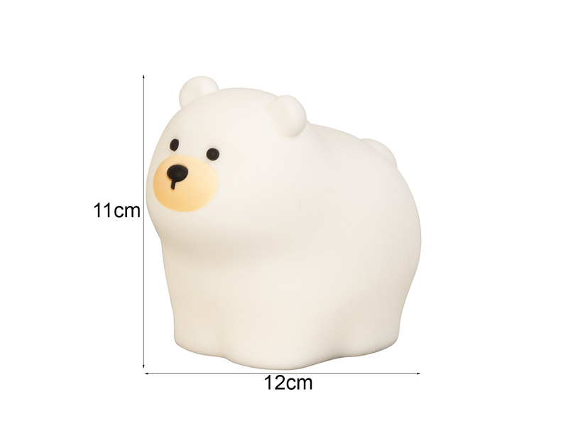 Nachtlicht KNUT dimmbar per USB aufladbar, mit Farbwechsel & Timer, Höhe 11cm