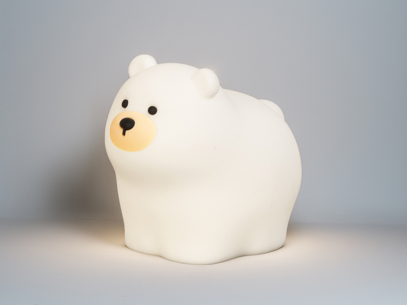 Nachtlicht KNUT dimmbar per USB aufladbar, mit Farbwechsel & Timer, Höhe 11cm