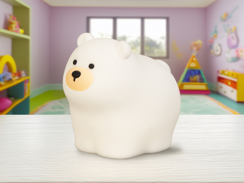 Nachtlicht KNUT dimmbar per USB aufladbar, mit Farbwechsel & Timer, Höhe 11cm