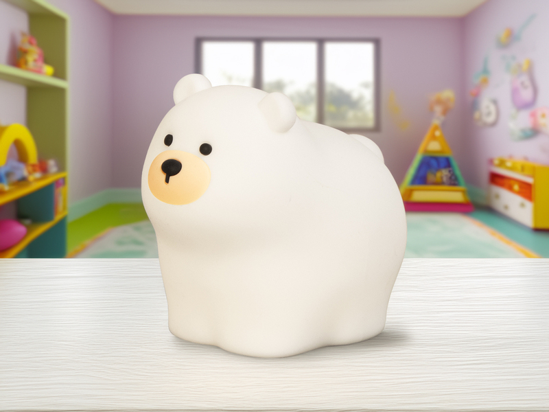 Nachtlicht KNUT dimmbar per USB aufladbar, mit Farbwechsel & Timer, Höhe 11cm