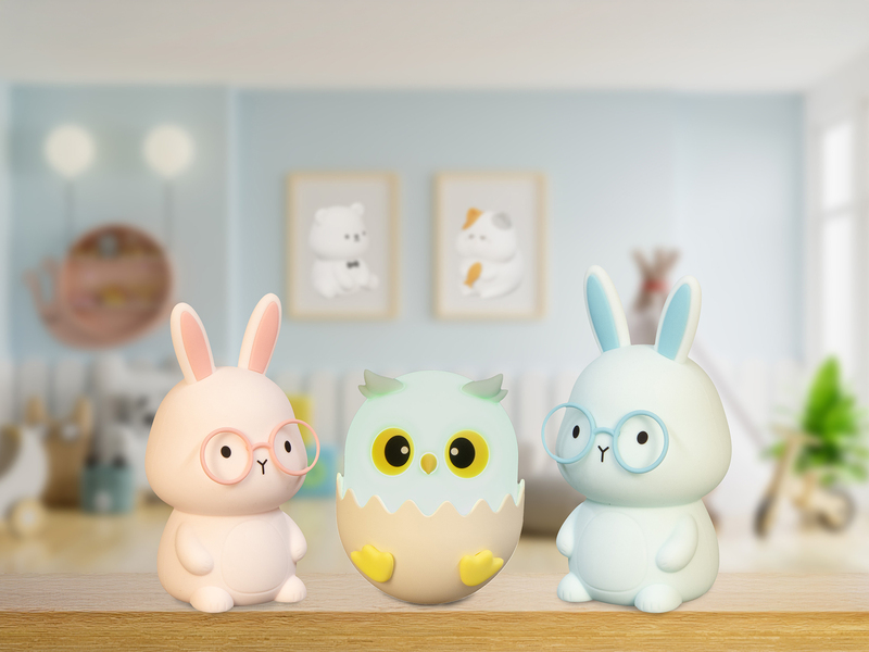 Nachtlicht ELLA dimmbar, per USB aufladbar, mit Farbwechsel & Timer, Höhe 12cm